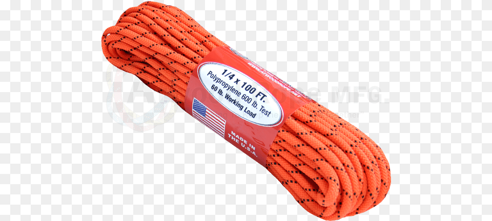 X 100ft Neon Orange W Black Tracer Sausage, Rope, Food, Ketchup Png Image