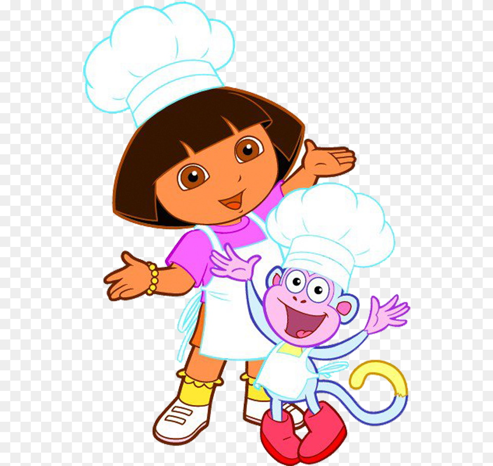 X 1024 1 Dora Cooking, Baby, Book, Publication, Person Free Png Download