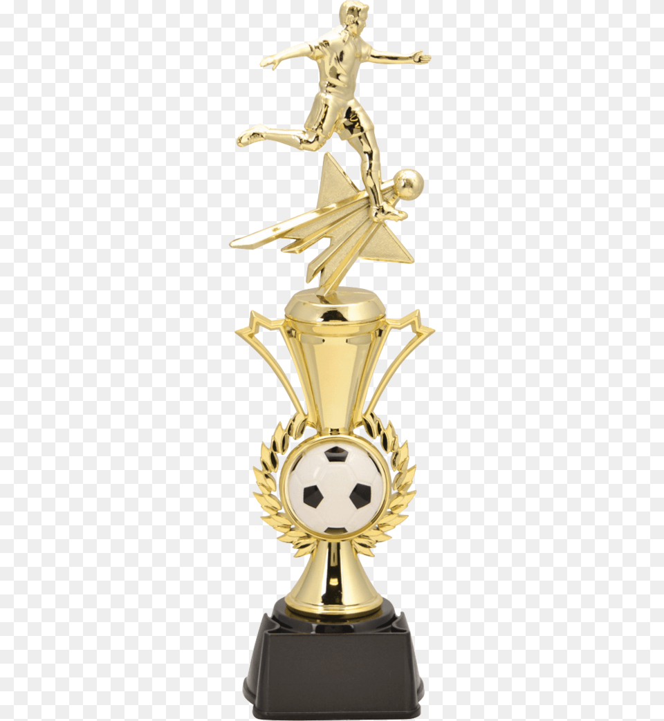 X 1043 2 Girl Soccer Trophies, Trophy, Person Free Png Download