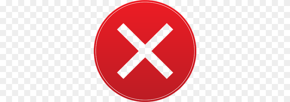 X Sign, Symbol, Road Sign, Disk Png Image
