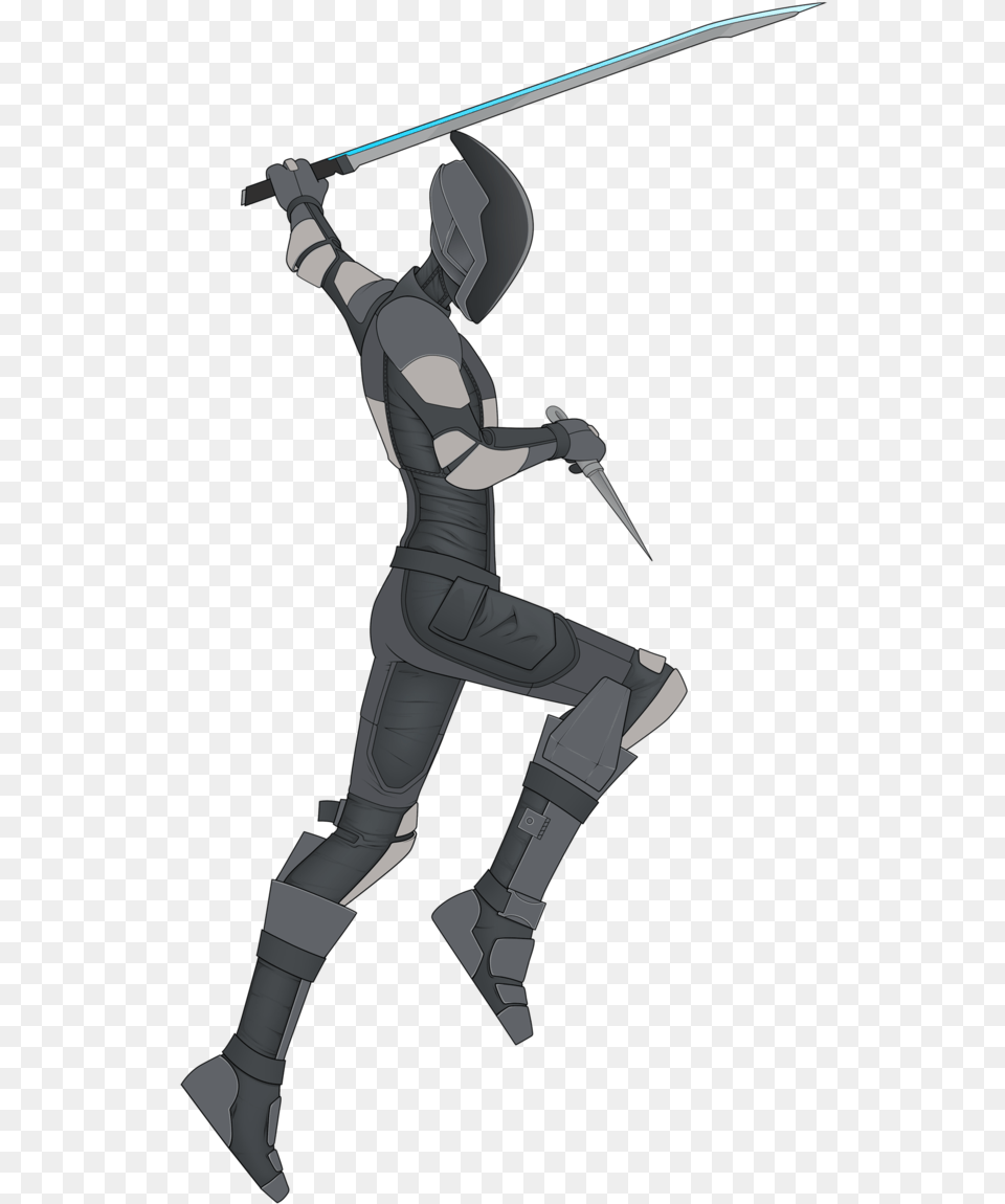 X 1166 6 Borderlands 2 Zero, Ninja, Person, Sword, Weapon Png Image