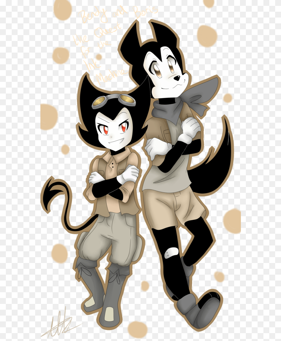X 1167 6 Bendy And Boris The Quest For The Ink Machine, Book, Comics, Publication, Baby Free Png