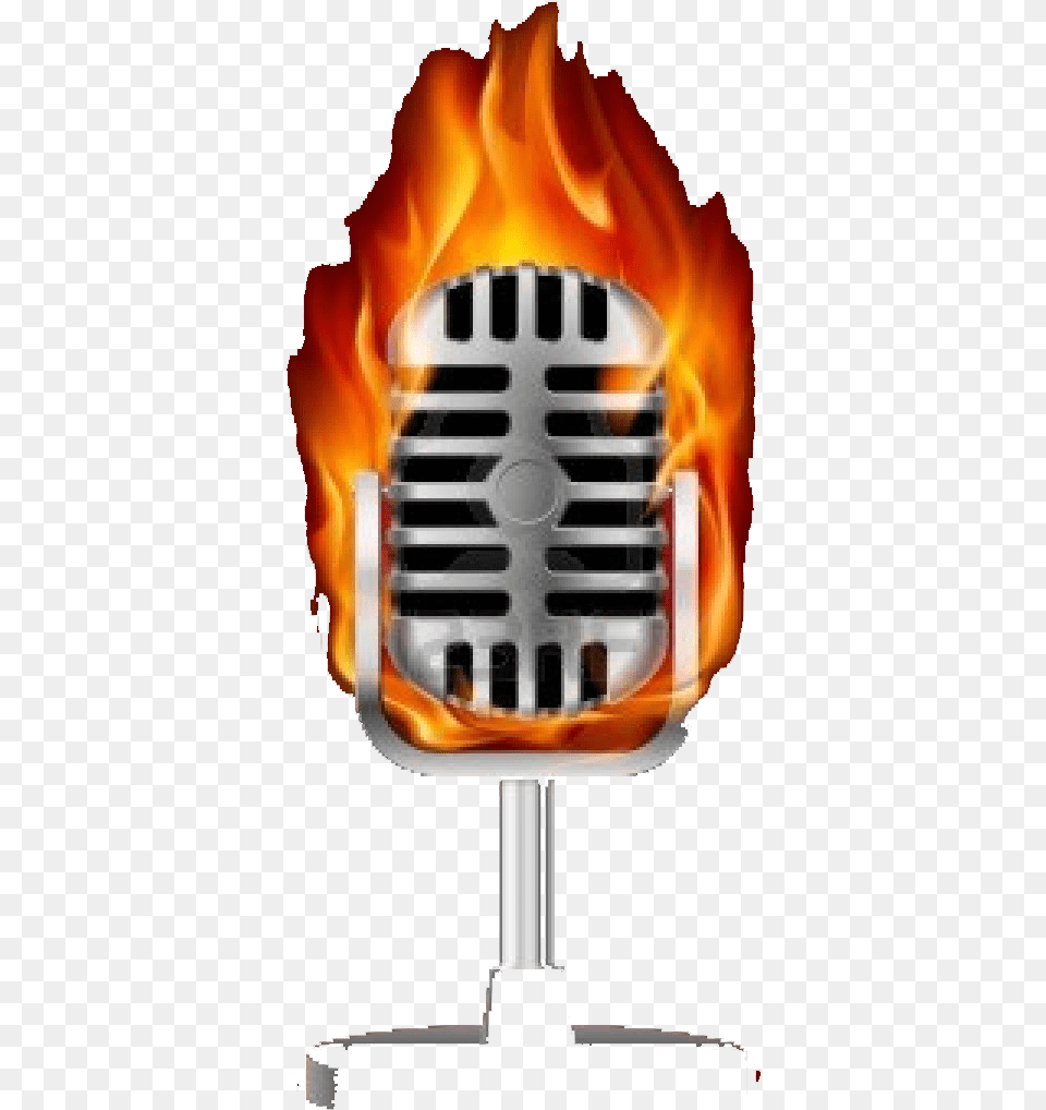 X 1200 Lyrics Rap Fire, Electrical Device, Microphone, Bonfire, Flame Free Transparent Png