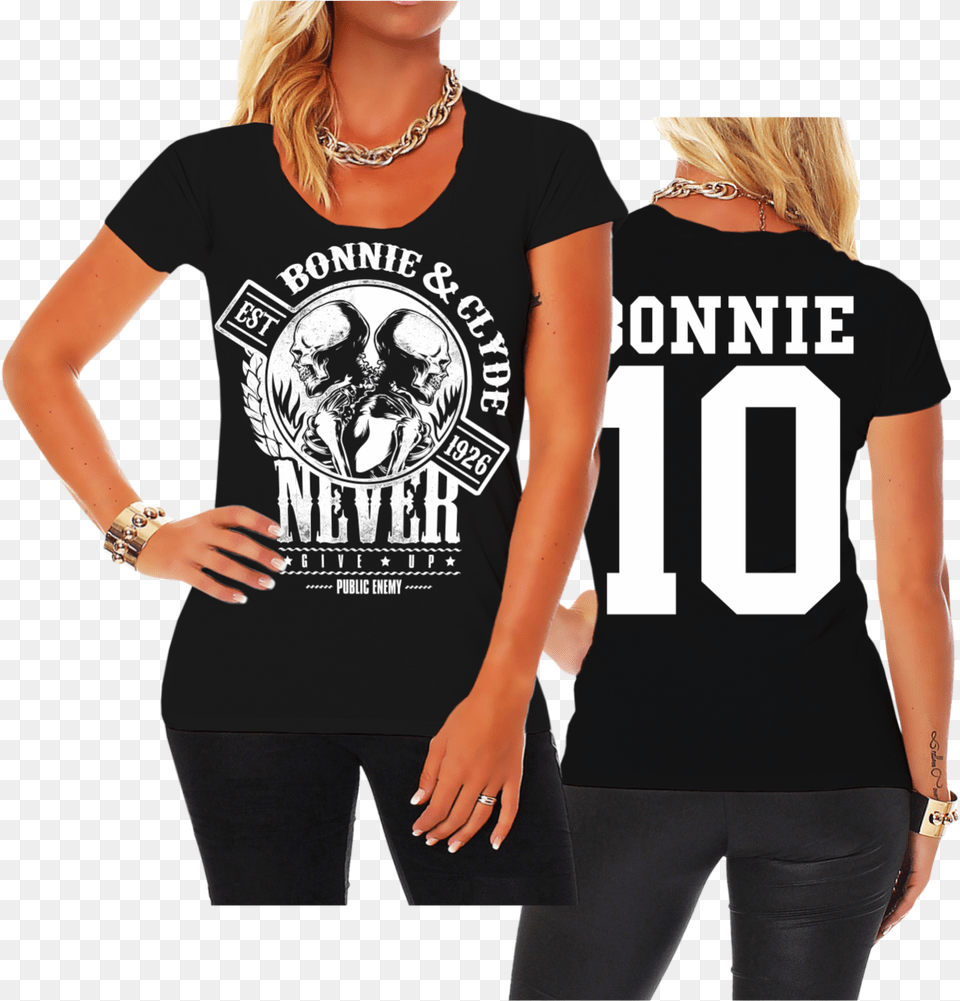 X 1300 3 Bonnie Und Clyde Shirt, Adult, Clothing, Female, Person Free Png Download