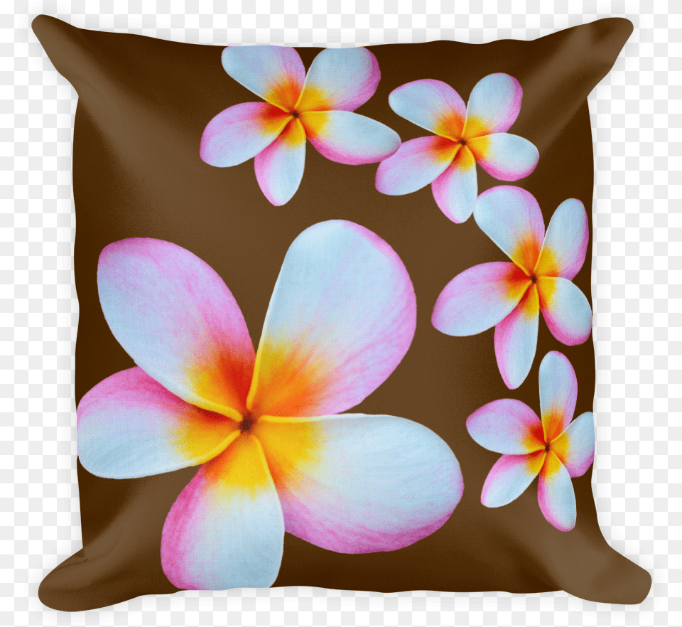 X 18 Inch Plumeria Flowers Designer Pillow Throw Pillow, Cushion, Home Decor, Flower, Plant Free Png Download