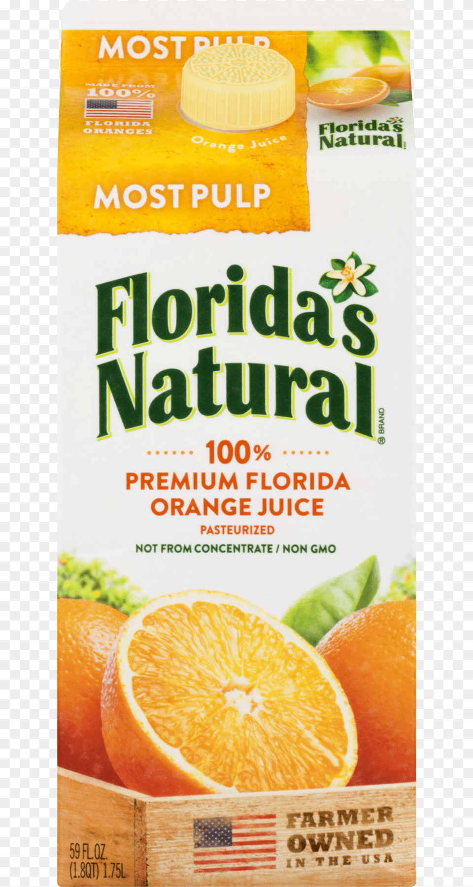 X 1800 1 Florida39s Natural Orange Juice, Produce, Beverage, Citrus Fruit, Food Png