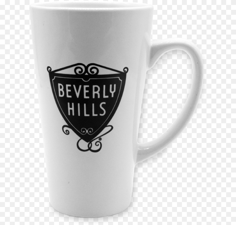 X White Beverly Hills Mug Midway Car Rental, Cup, Beverage, Coffee, Coffee Cup Free Png