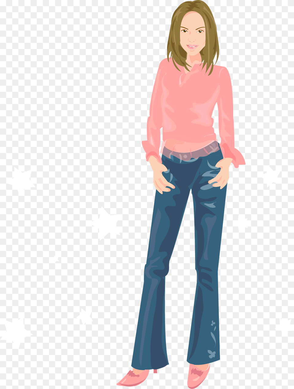 X 2058 5 Girl, Long Sleeve, Clothing, Sleeve, Pants Free Png