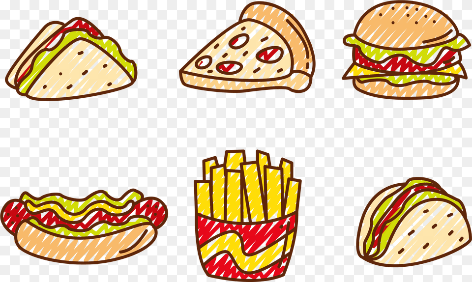 X 2167 14 Junk Food Vector, Lunch, Meal Free Png