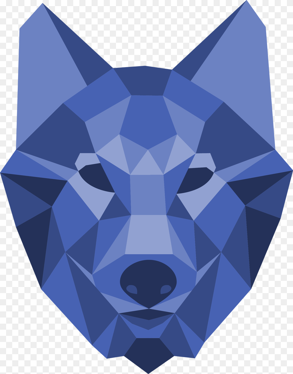 X 2239 12 Geometric Wolf Head, Accessories, Gemstone, Jewelry, Art Free Png Download