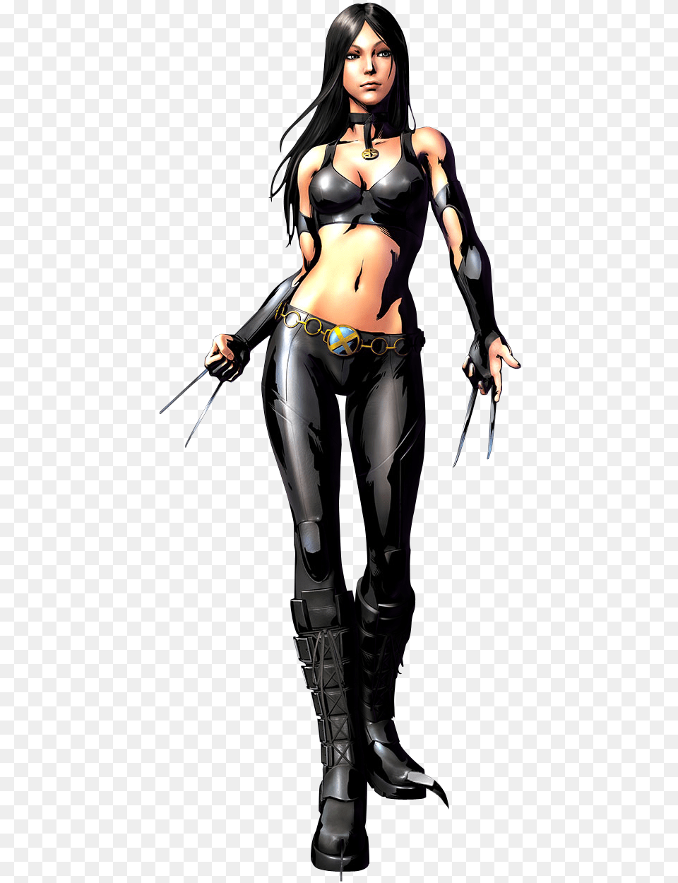 X 23 Render By Triggerhappy039 D3aqb5a X 23 Marvel Vs Capcom, Clothing, Costume, Person, Adult Png Image