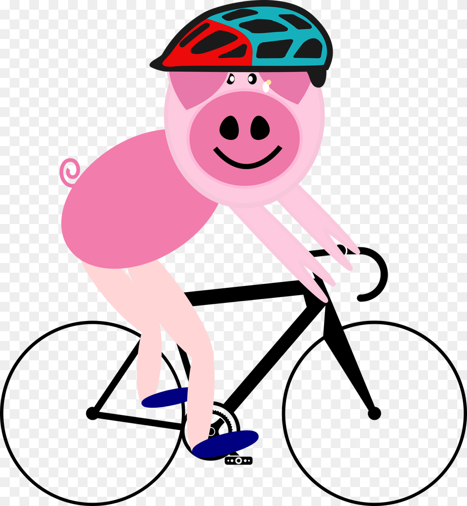 X 2400 4 Pig In Bicycle, Nature, Outdoors, Snow, Snowman Free Png Download