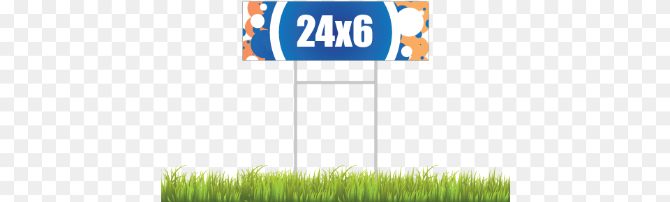 X 24quot Yard Signs 6 X 24 Yard Signs, Grass, Plant, Lawn, Field Free Transparent Png