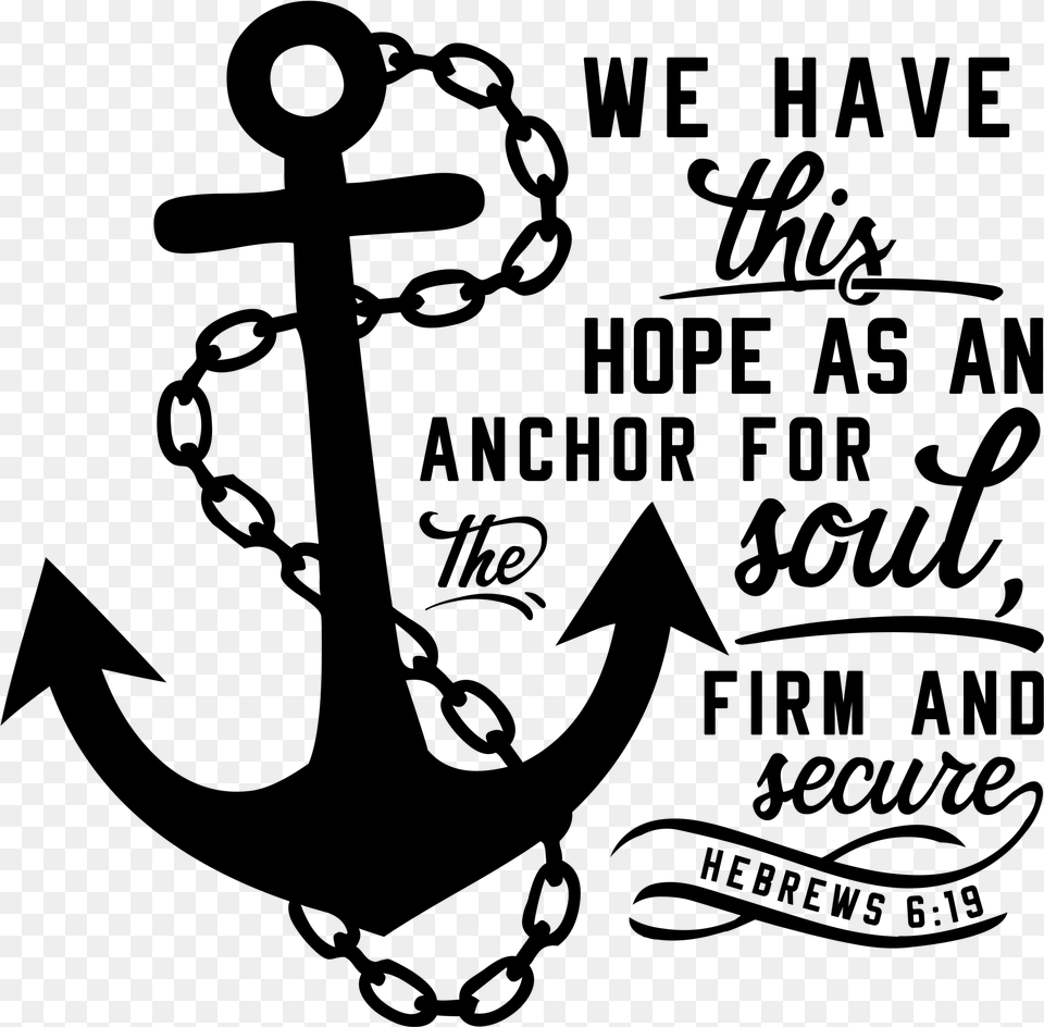 X 2560 5 Anchor And Chain Vector, Gray Free Png Download