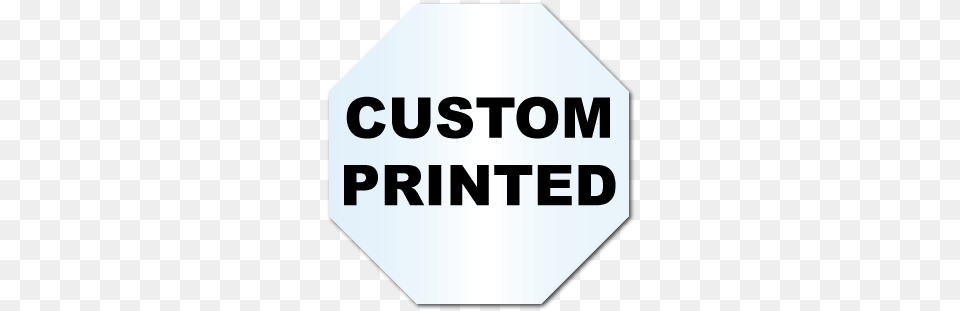 X 2quot Octagon Shape Clear Custom Printed Stickers Danger Restricted Area Sign, Symbol, Road Sign Png