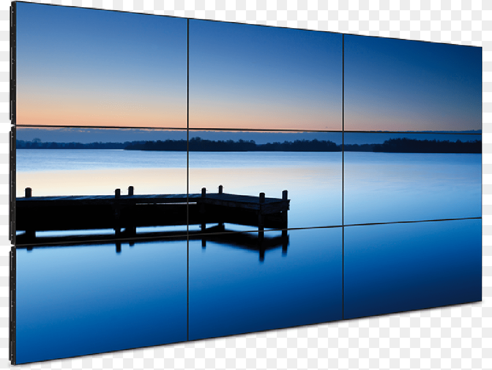 X 3 Video Wall, Pier, Port, Water, Waterfront Free Png Download