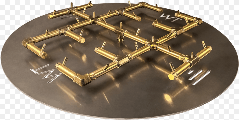 X 31quot Crossfire Original Brass Fire Pit Burner Png