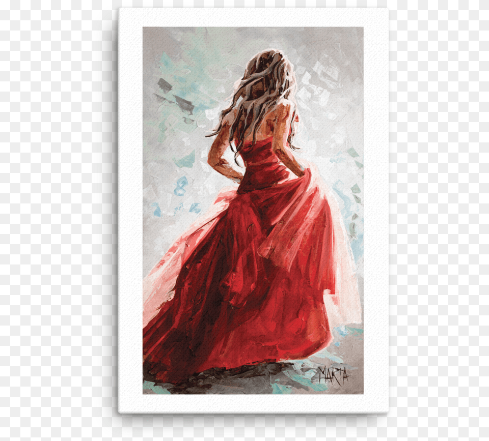 X 36 Canvas Printclass Mujeres Pinturas Al Oleo, Adult, Person, Gown, Formal Wear Free Transparent Png