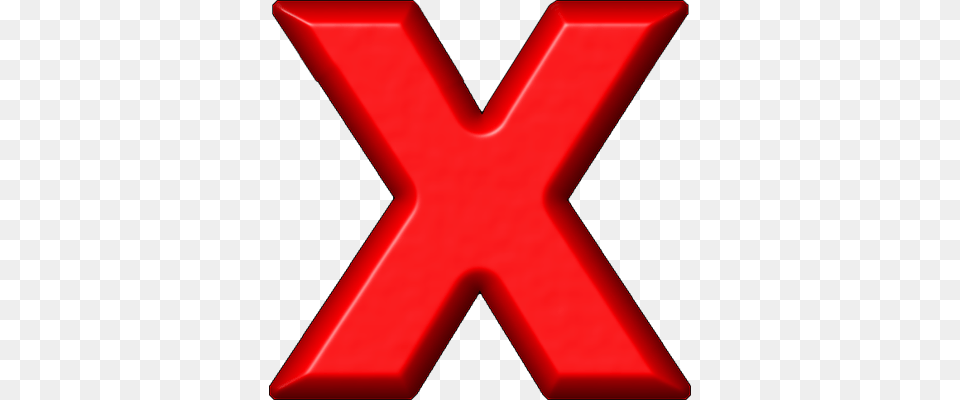 X 400 Red X Letter, Symbol, Logo Free Png