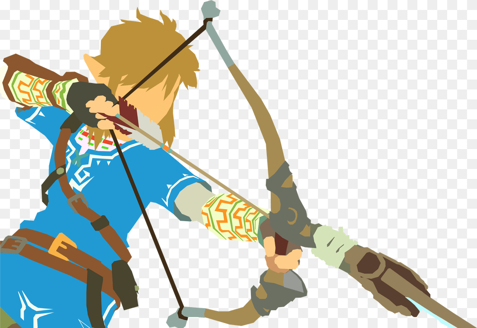 X 4320 Link Breath Of The Wild Vector, Archer, Archery, Bow, Person Free Png