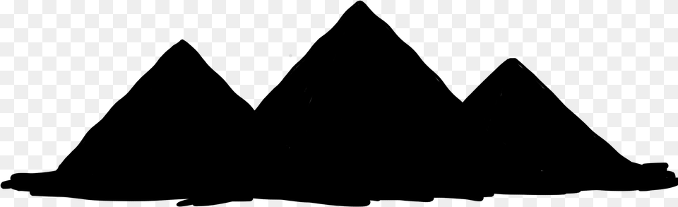 X 5100 2 Transparent Pyramid Silhouette, Gray Png Image