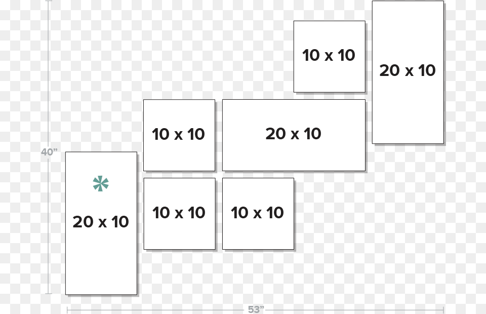 X 53quot Staircase Photo Layout Diagram Png Image