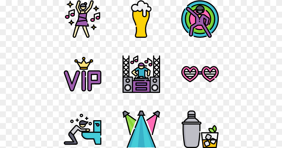 X 564 6 Disco Icons, Person Free Png Download