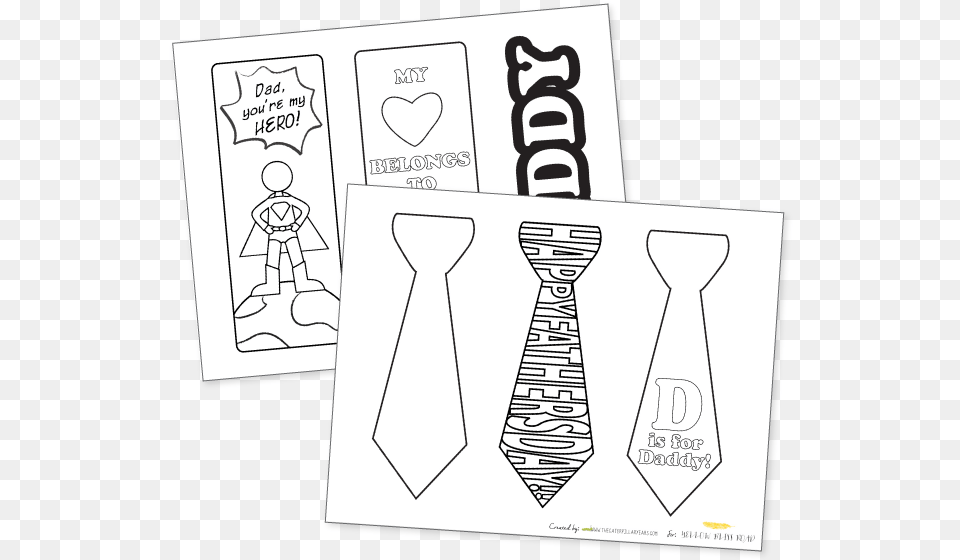 X 566 9 Bookmark On Fathers Day, Accessories, Formal Wear, Necktie, Tie Free Png