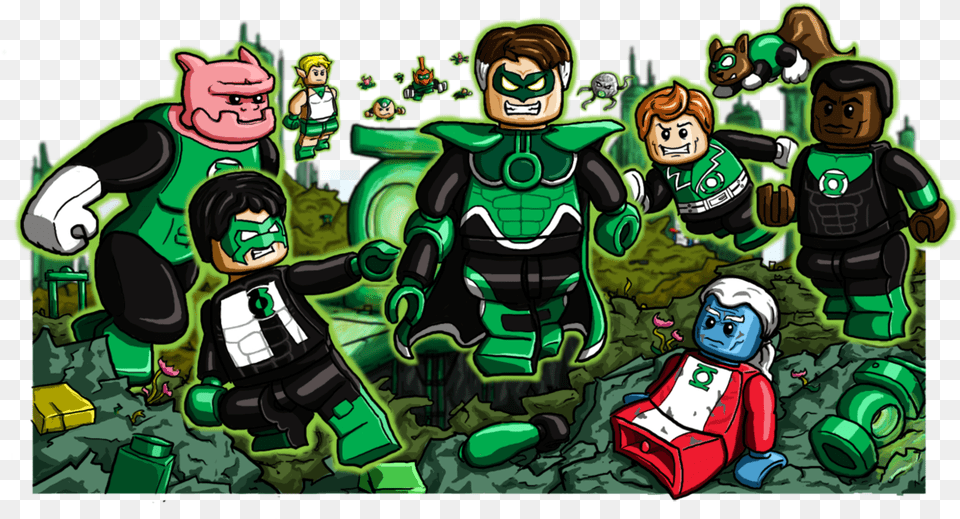 X 657 4 Lego Green Lantern Parallax, Publication, Plant, Grass, Comics Free Png