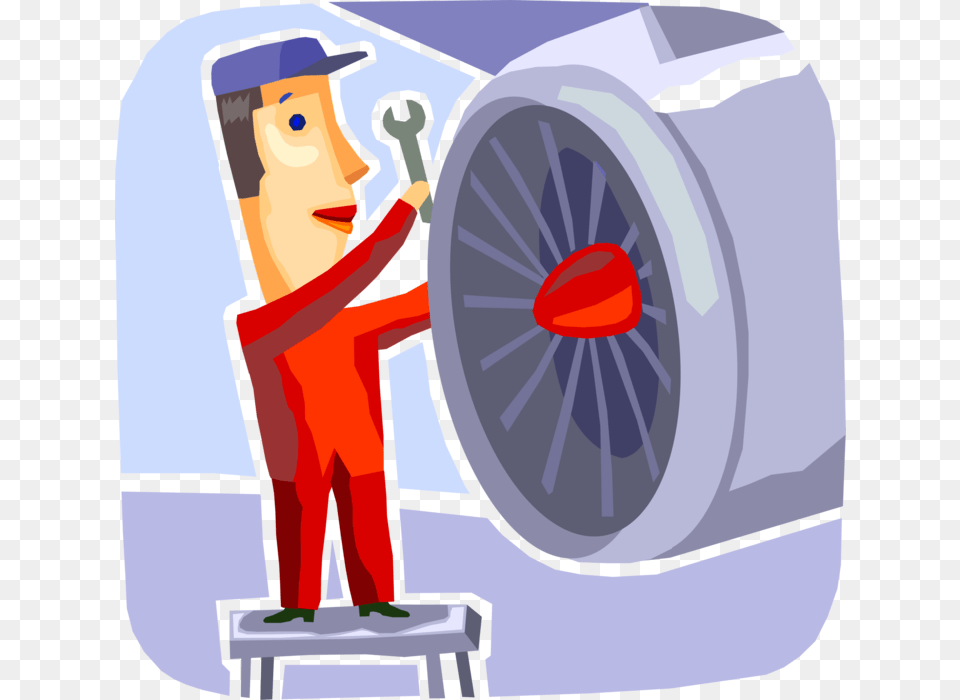 X 700 1 Aircraft Maintenance Engineer Clipart, Motor, Machine, Person, Engine Free Png