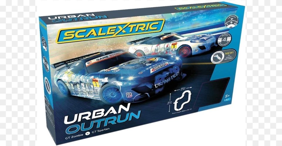 X 710 1 Scalextric Urban Outrun, Car, Vehicle, Transportation, Sports Car Png
