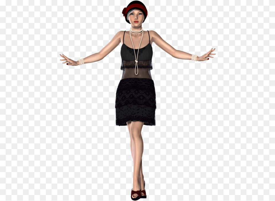 X 723 16 Flapper 1920, Accessories, Person, Necklace, Jewelry Png
