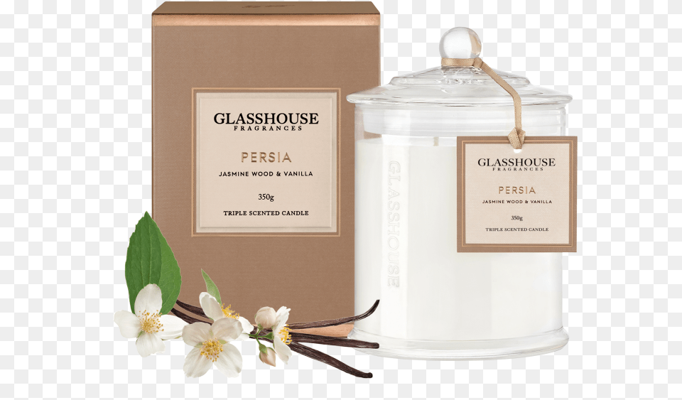 X 750 15 Glasshouse Persia Jasmine Wood Amp Vanilla Candle, Jar, Flower, Petal, Plant Png