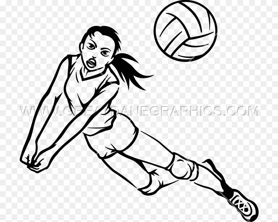 X 766 Volleyball Player Drawing, Person, Face, Head Png