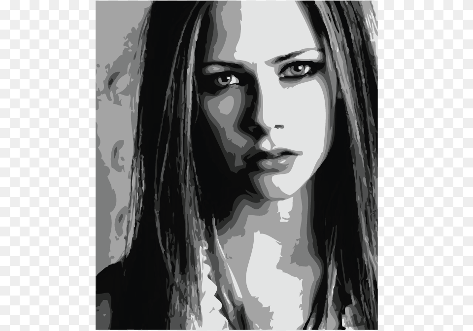 X 792 4 Avril Lavigne, Head, Art, Face, Portrait Png