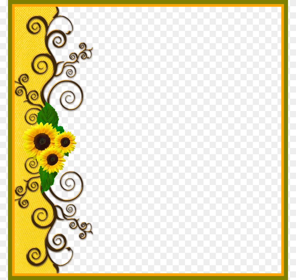 X 908 11 1 Yellow Border Design, Art, Floral Design, Graphics, Pattern Free Transparent Png