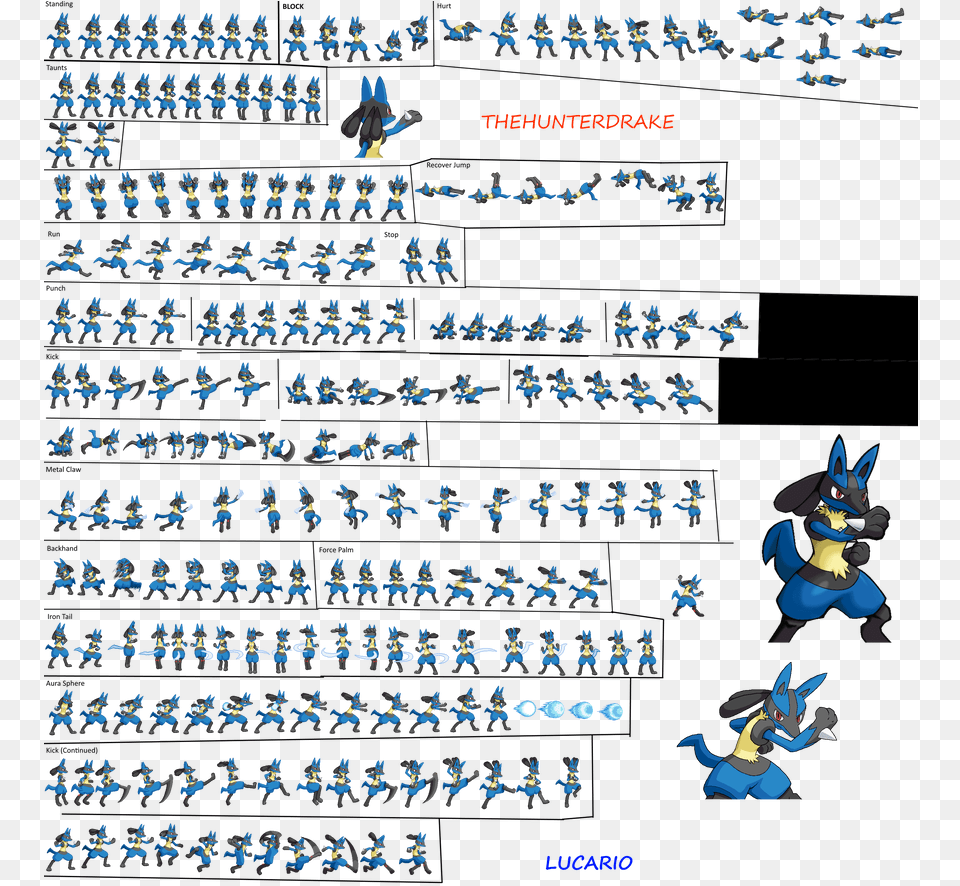 X 914 2 Pokemon Lucario Overworld Sprite, Baby, Person, Text Png Image