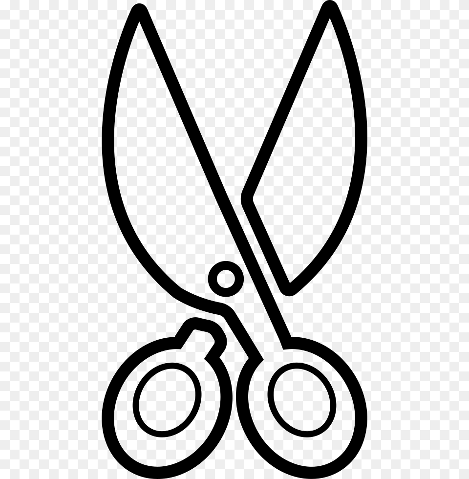 X 980 8 Scissor Outline, Scissors, Smoke Pipe, Blade, Shears Free Png Download