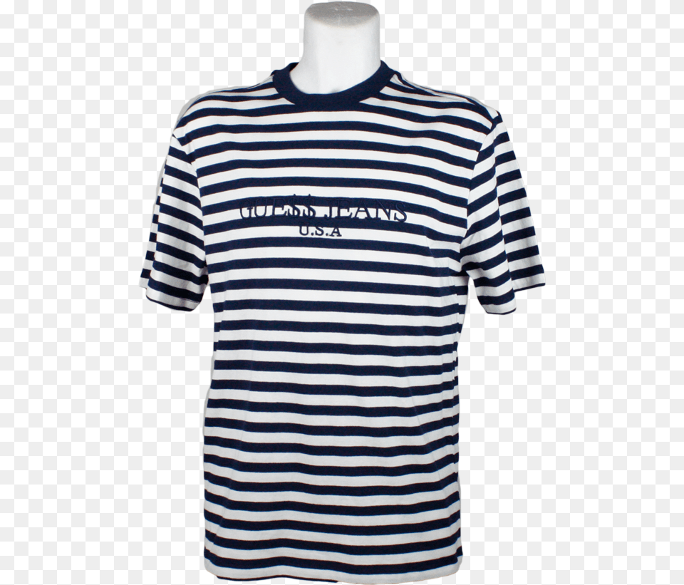 X Asap Rocky Tee Navy Striped Primark Red And White Striped T Shirt, Clothing, T-shirt Png Image
