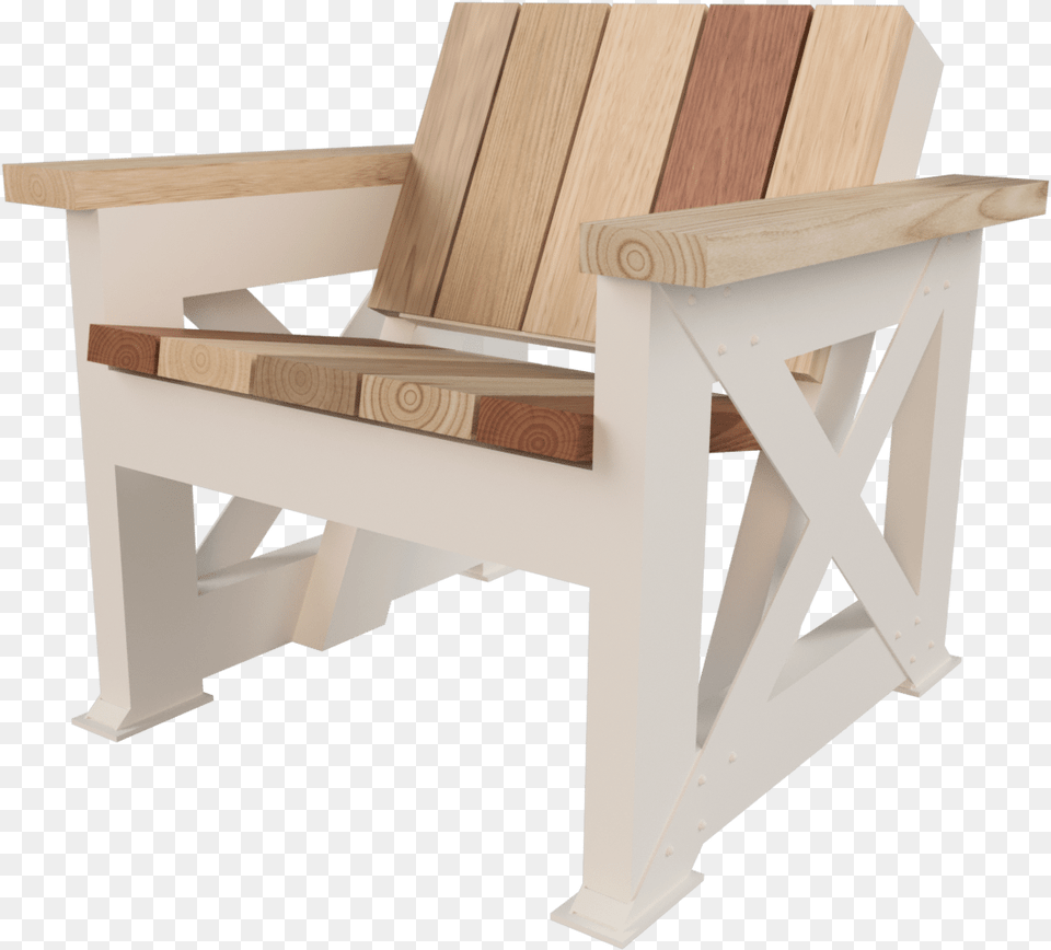 X Base Patio Chair W Reclaimed Hardwood Chair, Furniture, Wood, Mailbox Png Image