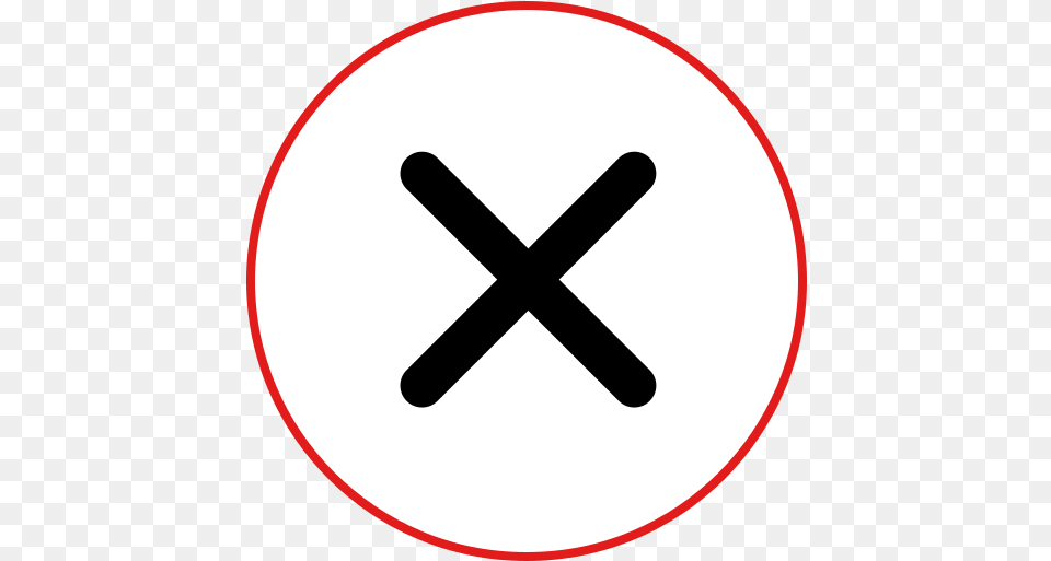 X Button Dot, Sign, Symbol, Road Sign, Disk Png