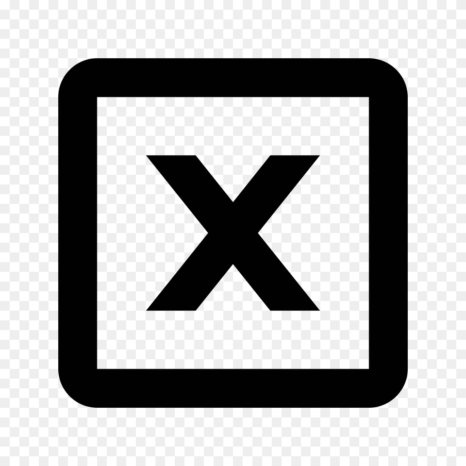 X Coordinate Icon, Gray Png Image