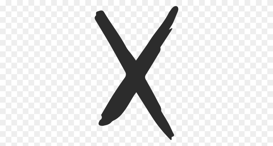 X Cross Scribble Icon, Blade, Dagger, Knife, Weapon Png Image