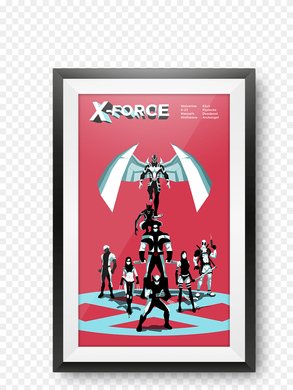 X Force Minimal Character Illustrations On Behance Fictional Character, Advertisement, People, Person, Poster Png Image