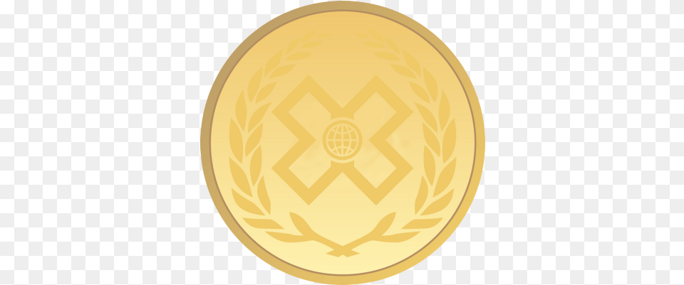 X Games Gold Medal 1325 Transparentpng Circle, Trophy, Gold Medal, Disk Free Png Download