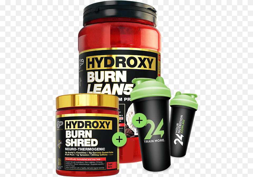 X Hydroxyburn Lean 5 Hydroxyburn Shred By Body Science, Bottle, Shaker, Cup Free Png