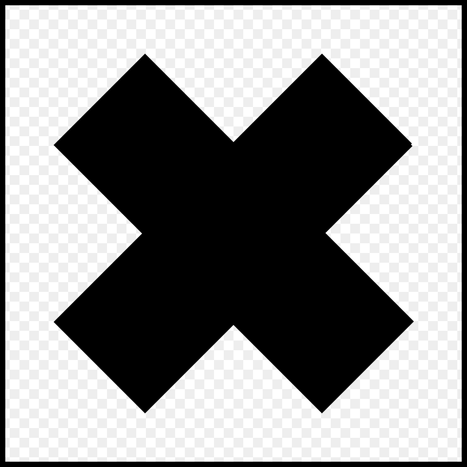 X In Box, Gray Free Png Download