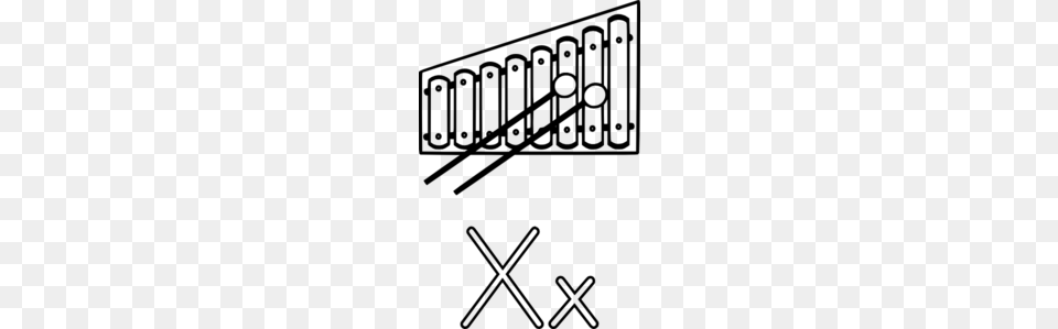 X Is For Xylophone Clip Art, Gray Png Image
