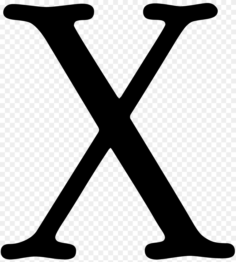 X Logos, Gray Free Png