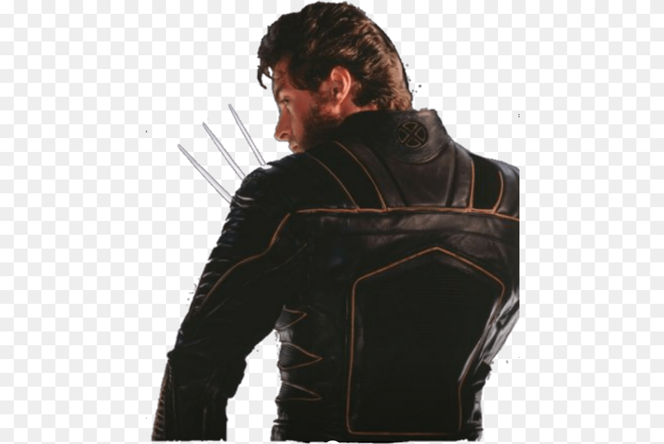 X Men 2 Wolverine Transparent Download X Men 2 Wolverine, Jacket, Clothing, Coat, Man Png Image